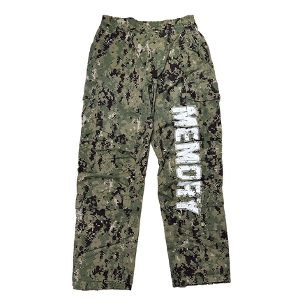 Upcycled Graduation Pants - Camo 31x32