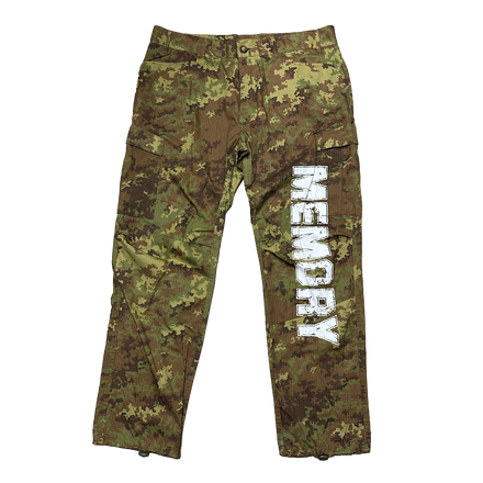 Upcycled Graduation Pants - Camo 38x32