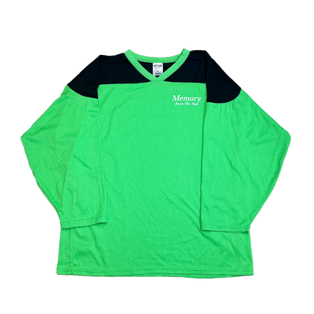 Upcycled Classic Lime Green Hockey Jersey